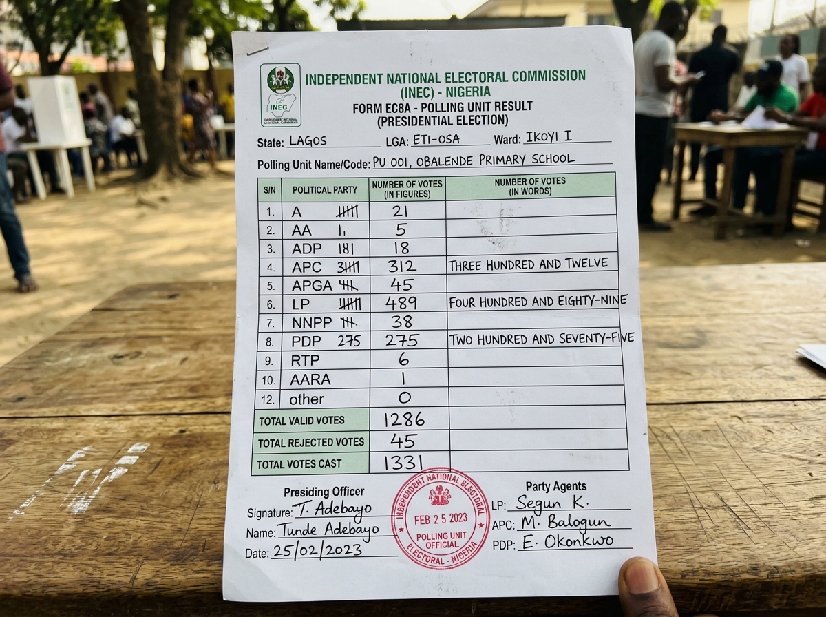 Citizen Form EC8A